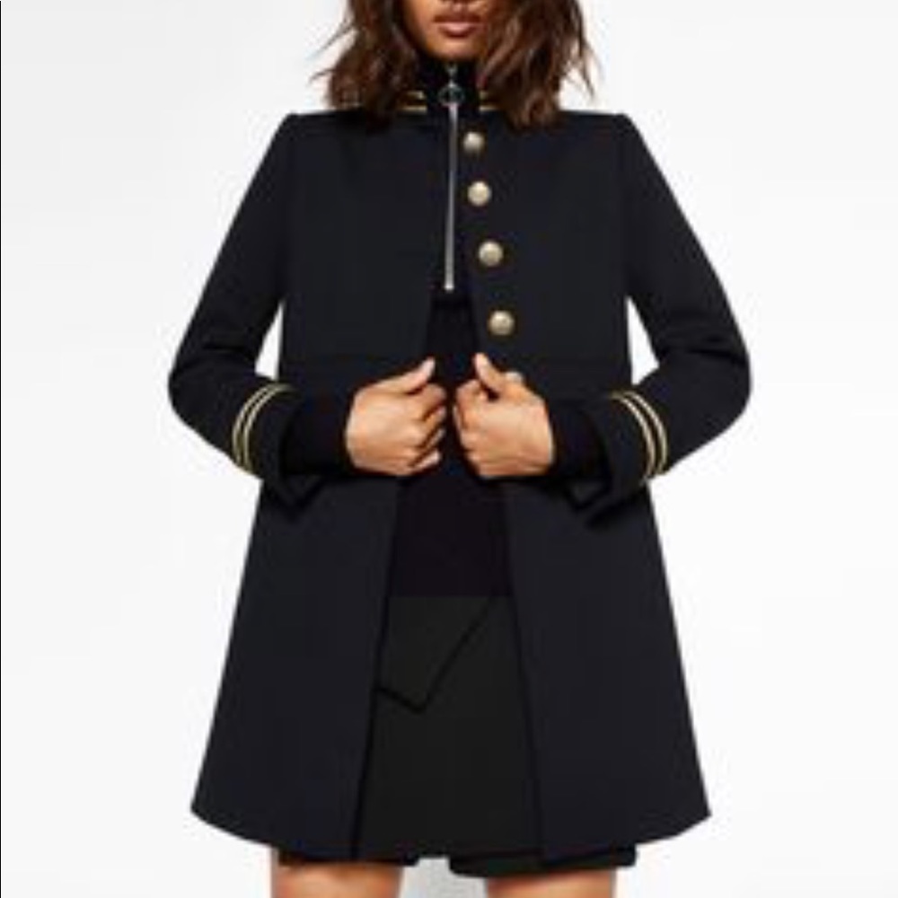 ***SOLD - Zara NWOT Military Blazer Coat Small